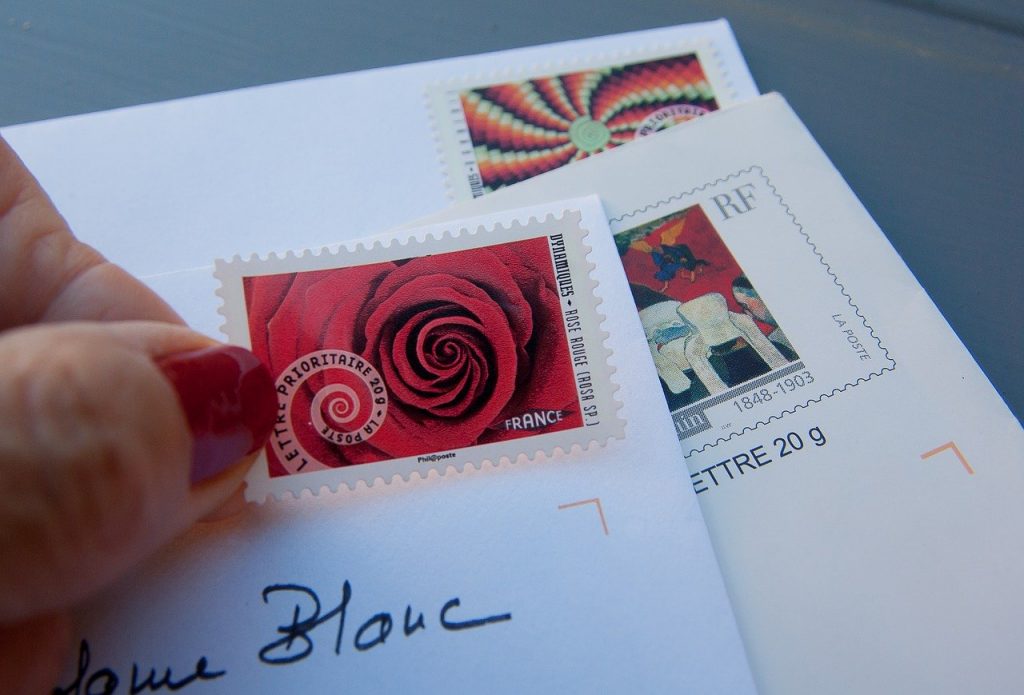 Supersonische snelheid Brein Treble Een brief versturen: postzegels » De Schrijverije